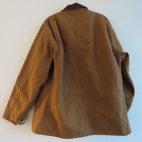VINTAGE CARHARTT Mens Blanket Lined Duck Barn Chore Jacket Made in USA Utility - Picture 11 of 16